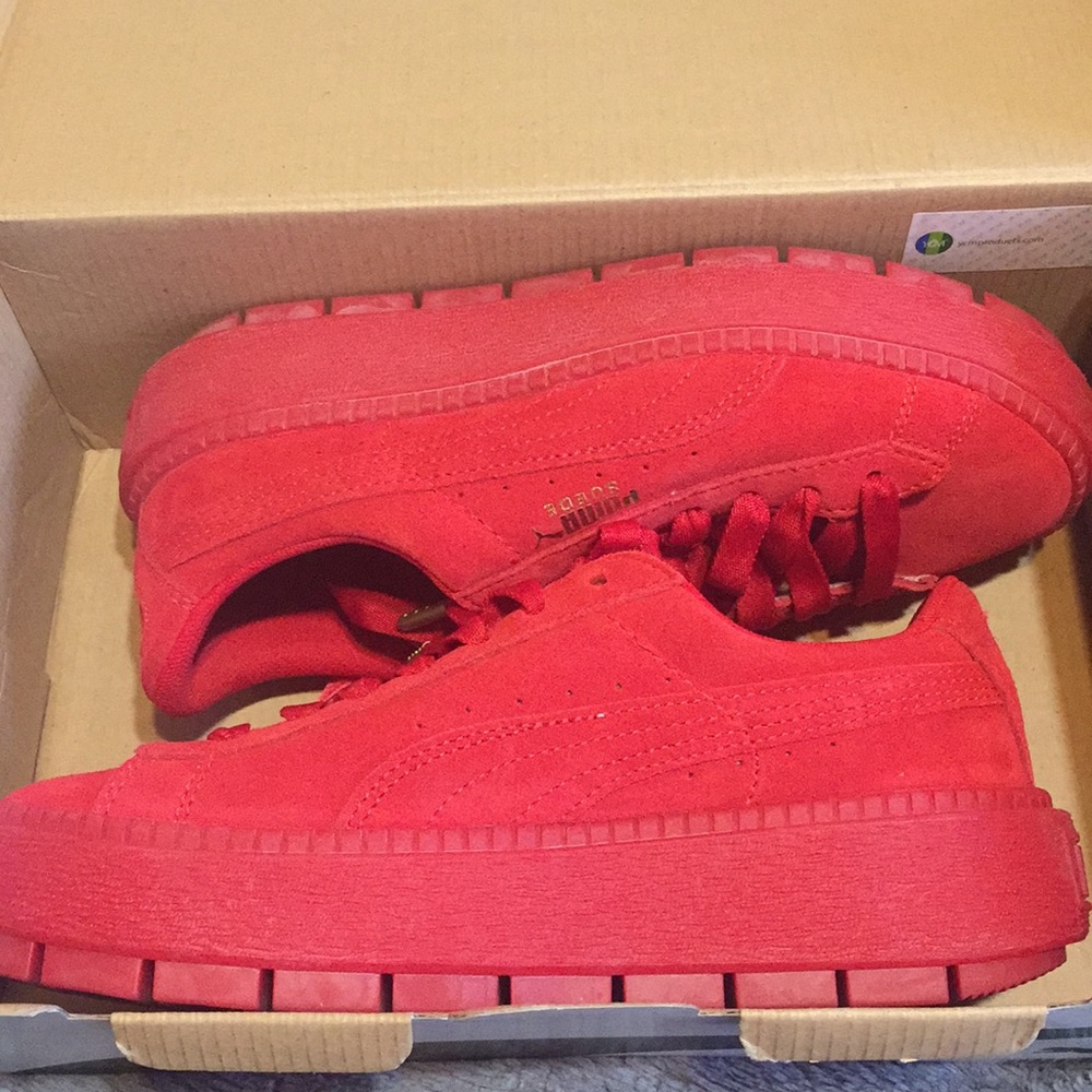 Red Platform Puma Sneaker